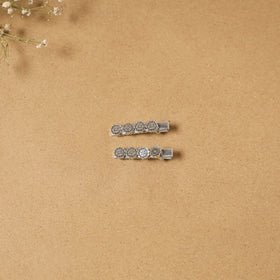 German silver hair clip (set of 2) 14 - handcrafted