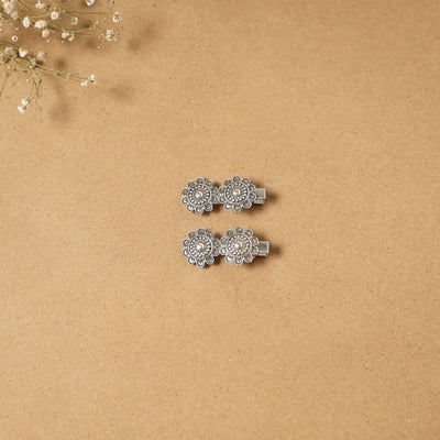 German silver hair clip (set of 2) 15 - handcrafted