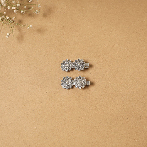 German silver hair clip (set of 2) 15 - handcrafted