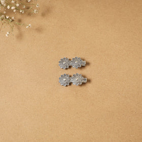 German silver hair clip (set of 2) 15 - handcrafted