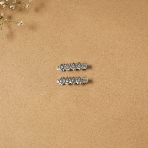 German silver hair clip (set of 2) 17 - handcrafted