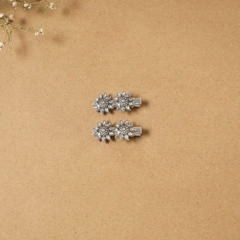 German silver hair clip (set of 2) 20 - handcrafted