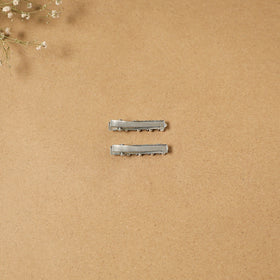 German silver hair clip (set of 2) 21 - handcrafted