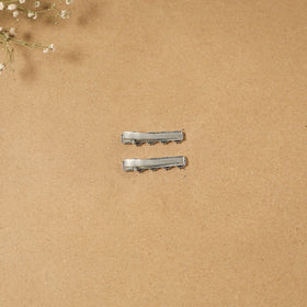 German silver hair clip (set of 2) 22 - handcrafted