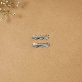 German silver hair clip (set of 2) 25 - handcrafted