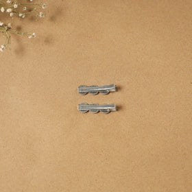German silver hair clip (set of 2) 29 - handcrafted
