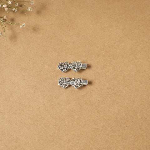 German silver hair clip (set of 2) 30 - handcrafted