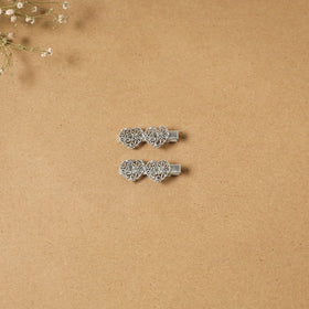 German silver hair clip (set of 2) 30 - handcrafted