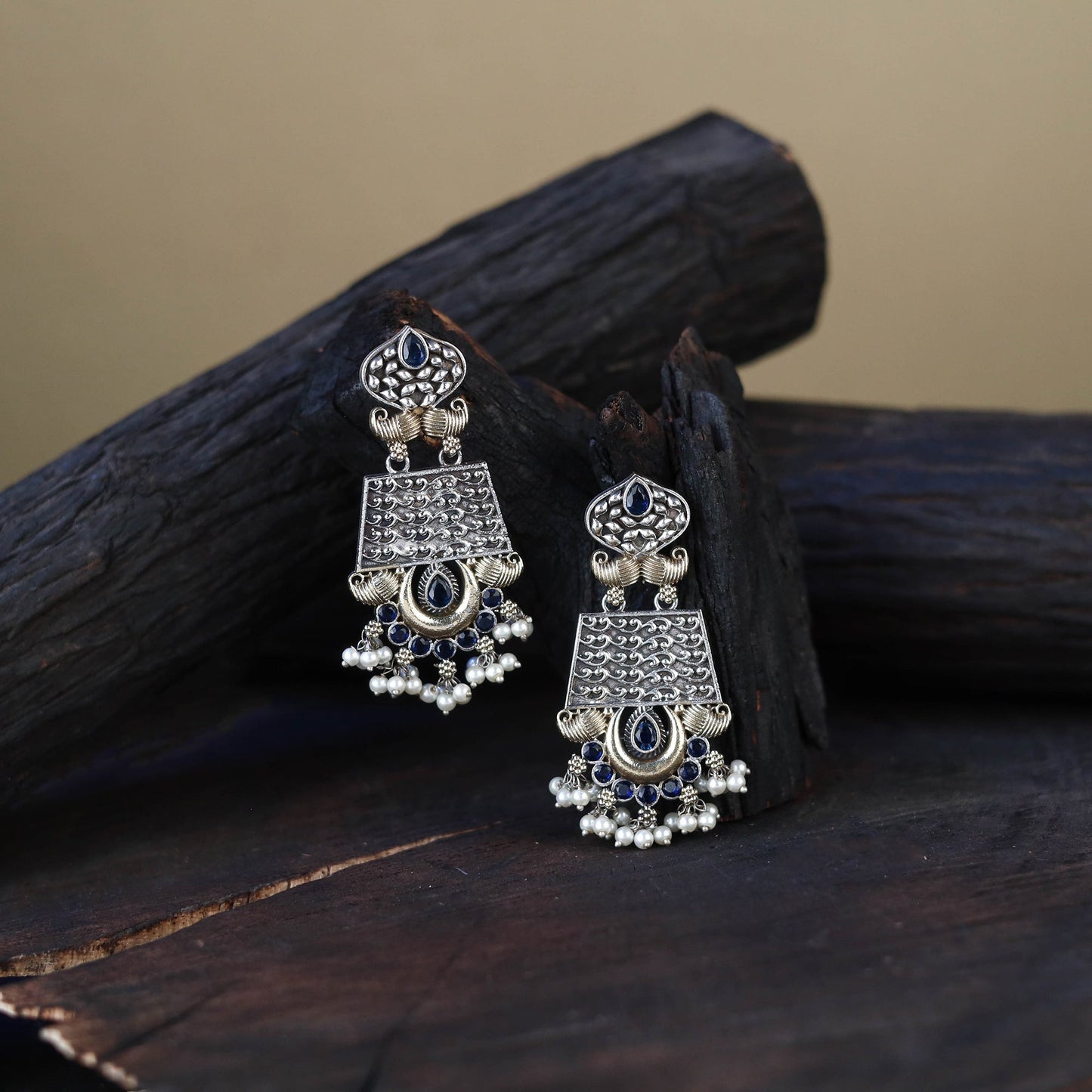 White German Silver-Plated Classic Earrings