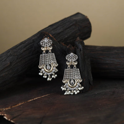 White German Silver-Plated Classic Earrings