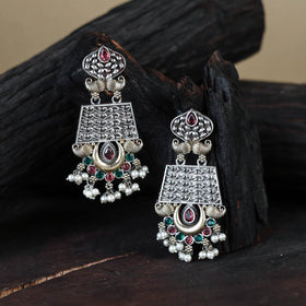 White German Silver-Plated Classic Earrings