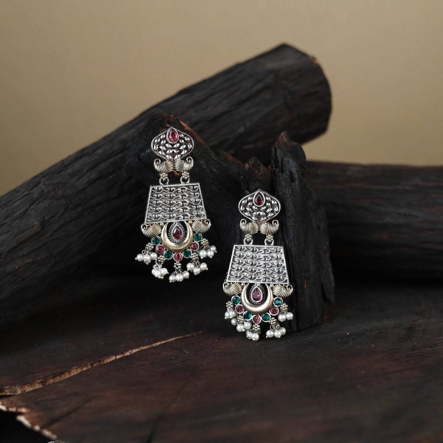 White German Silver-Plated Classic Earrings