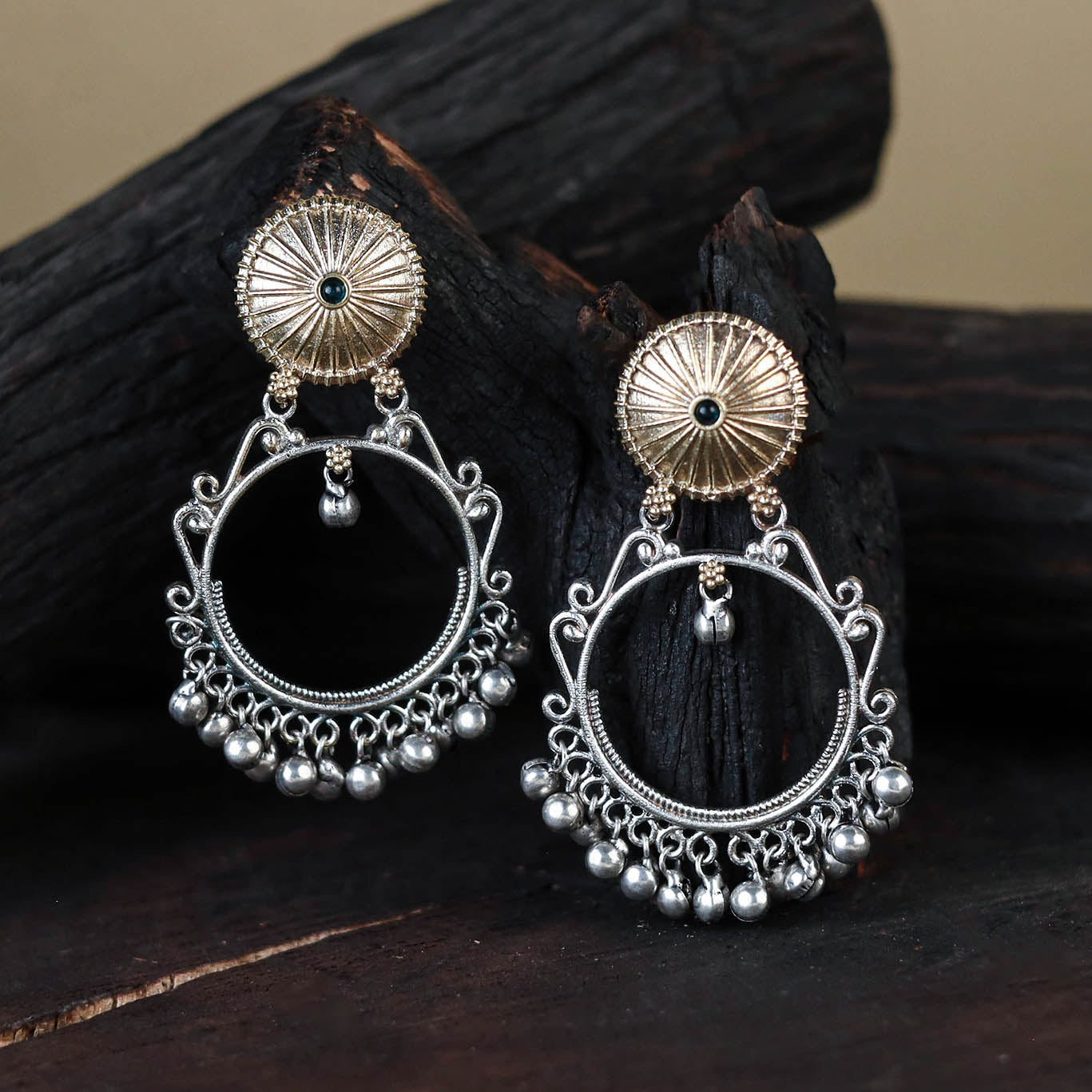 German Silver-Plated Classic Earrings