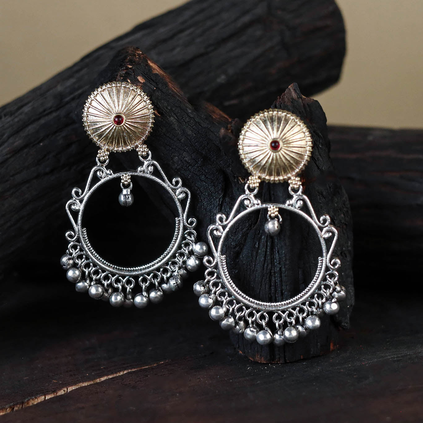 German Silver-Plated Classic Earrings