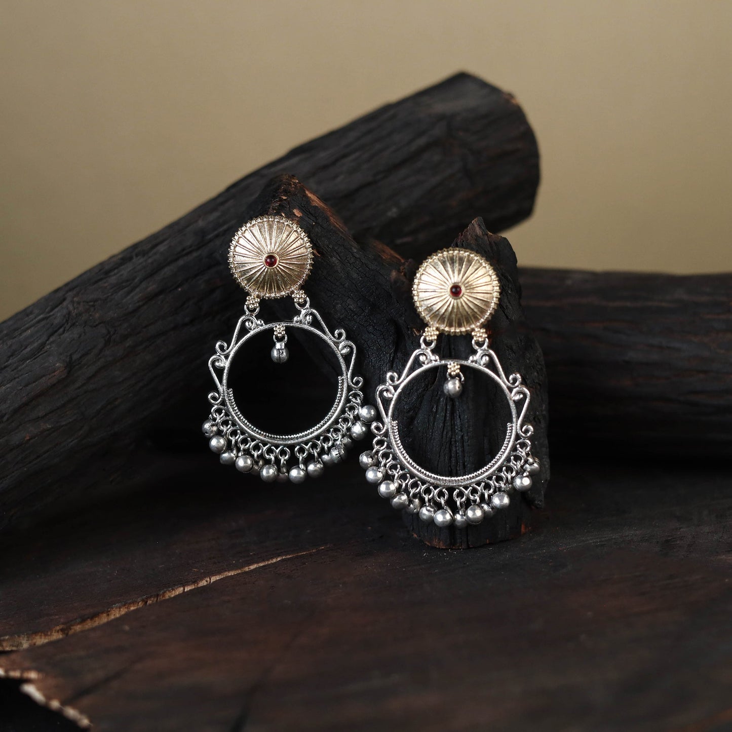 German Silver-Plated Classic Earrings