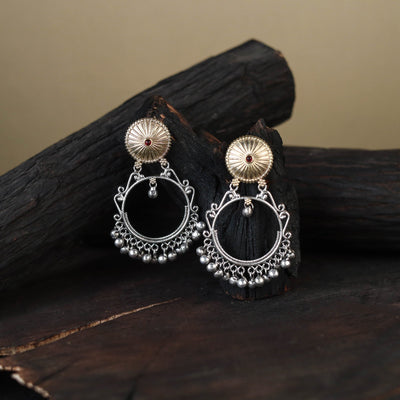 German Silver-Plated Classic Earrings