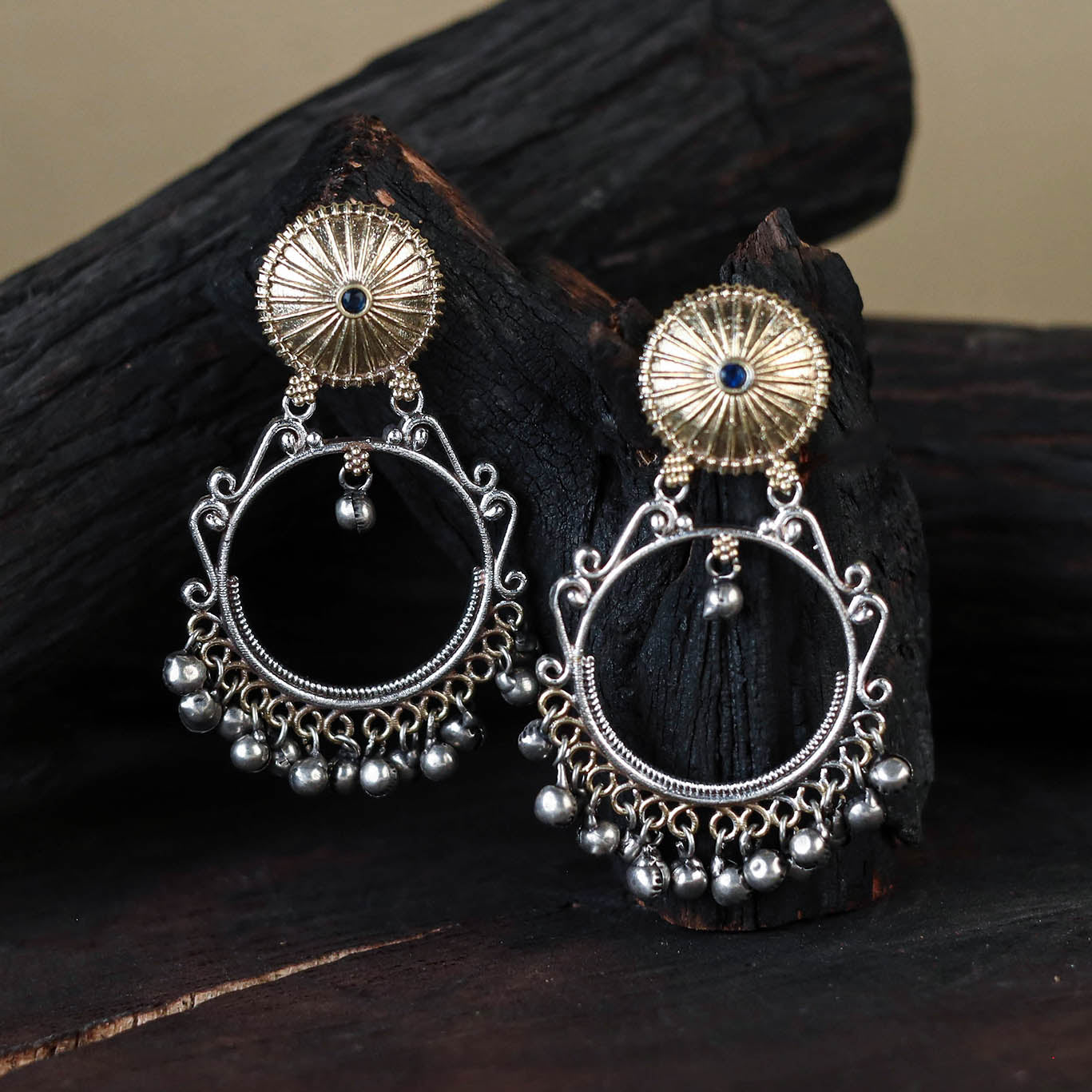 German Silver-Plated Classic Earrings