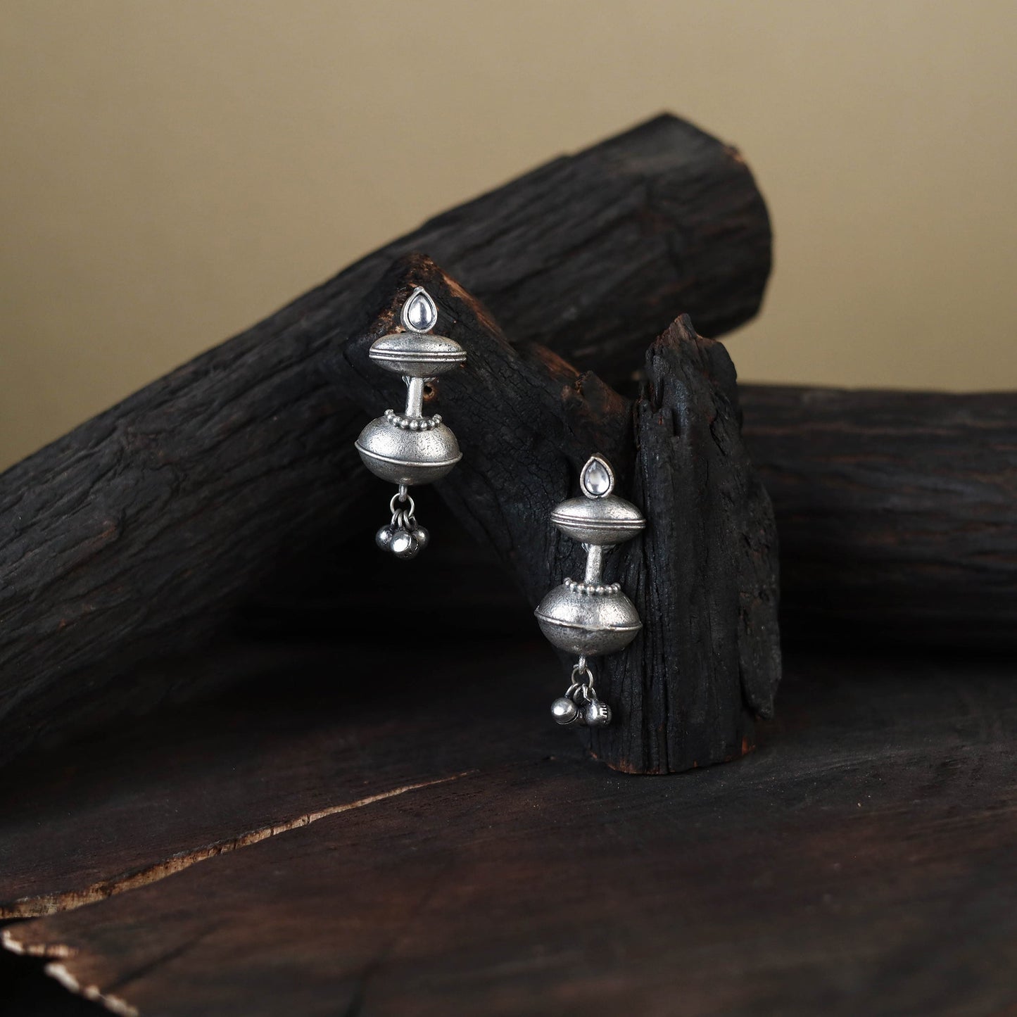 White German Silver-Plated Classic Earrings