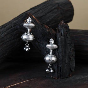 White German Silver-Plated Classic Earrings