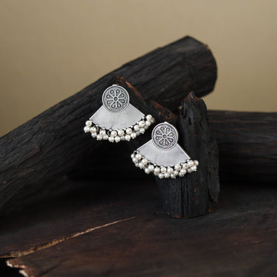 German Silver-Plated Classic Earrings