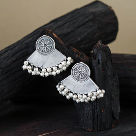 German Silver-Plated Classic Earrings