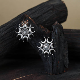 White German Silver-Plated Classic Earrings