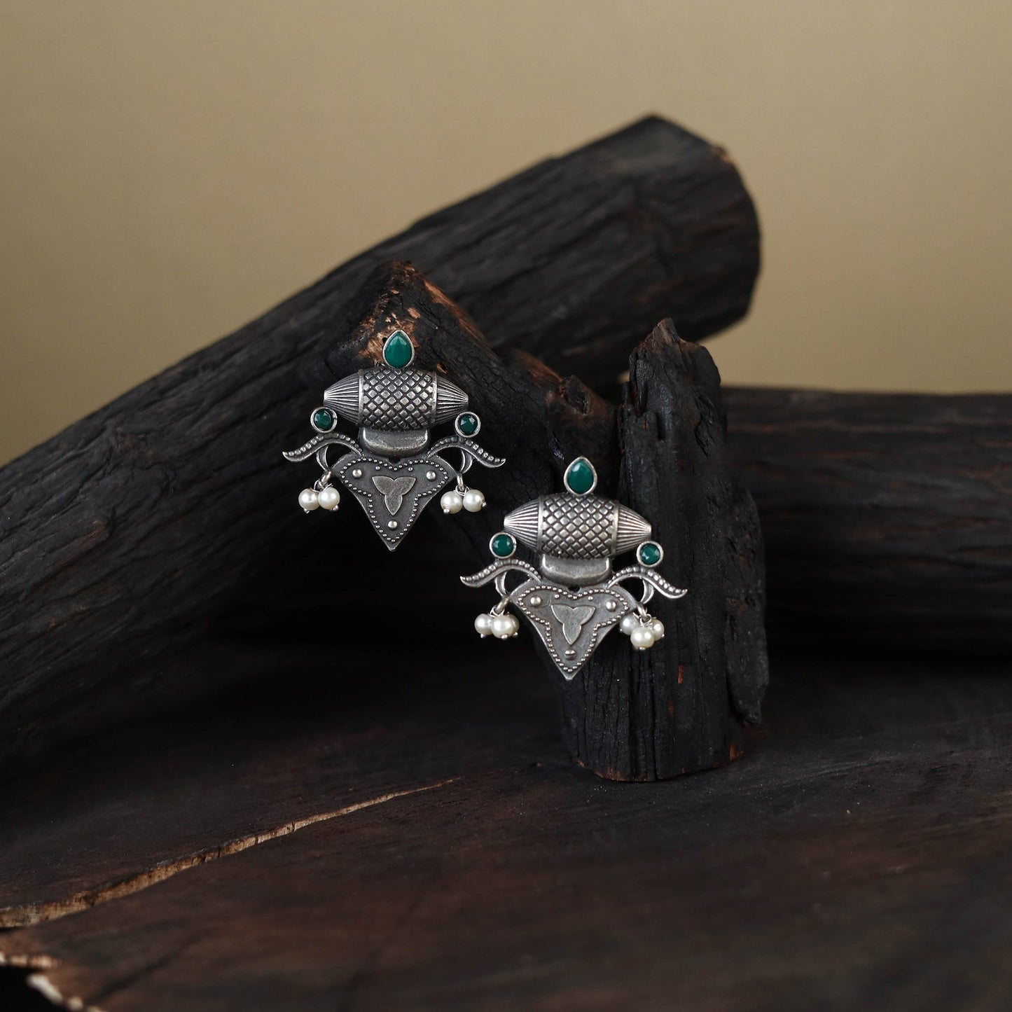 German Silver-Plated Classic Earrings