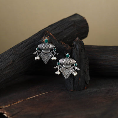 German Silver-Plated Classic Earrings