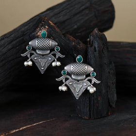 German Silver-Plated Classic Earrings