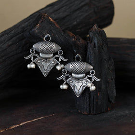 White German Silver-Plated Classic Earrings