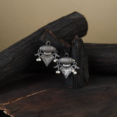 White German Silver-Plated Classic Earrings