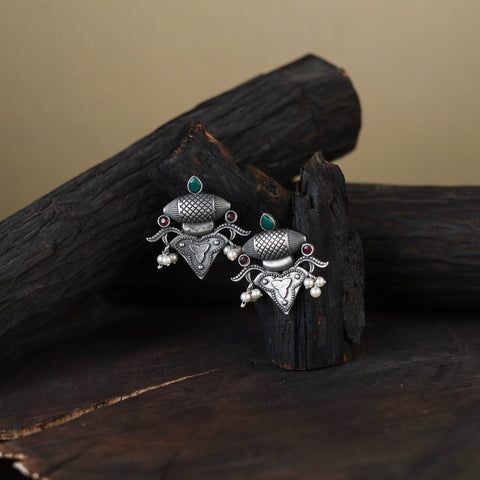 White German Silver-Plated Classic Earrings