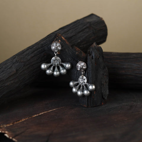 White German Silver-Plated Classic Earrings