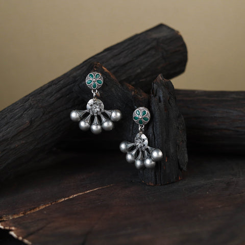 White German Silver-Plated Classic Earrings