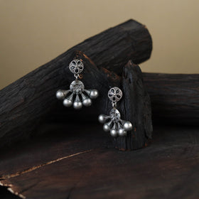 White German Silver-Plated Classic Earrings