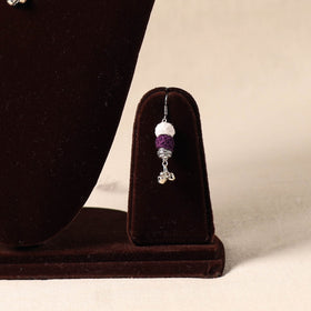 White - german silver thread beads necklace set 09