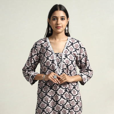 batik printed kurta