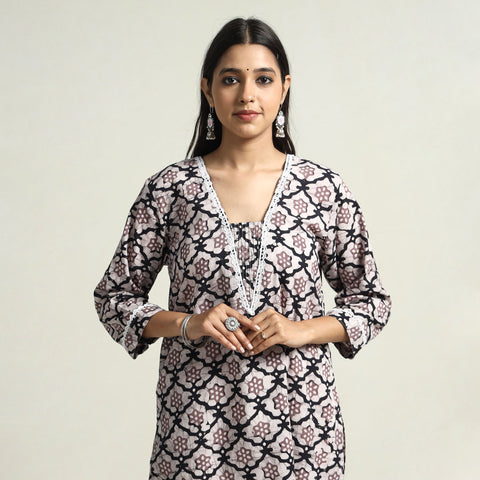 batik printed kurta