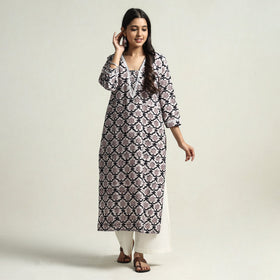 batik printed kurta