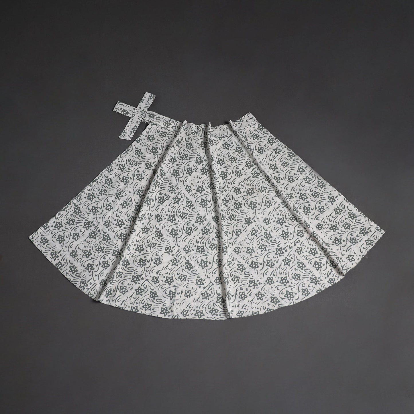 Hand batik cotton wrap around skirt 109 - handcrafted