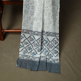 Hand block print cotton sanganeri 3pc unstitched dress