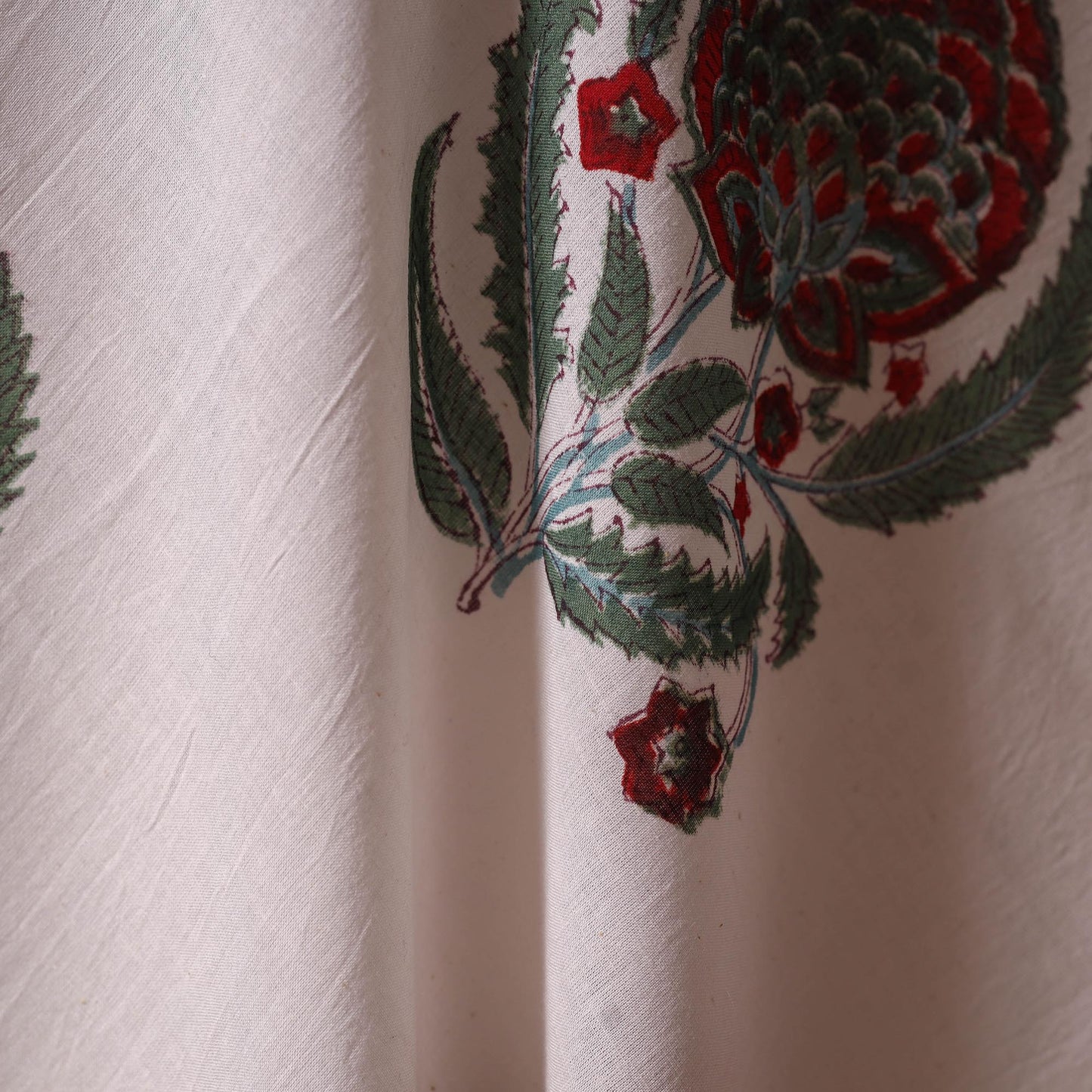 Hand cotton sanganeri fabric 24 - handcrafted