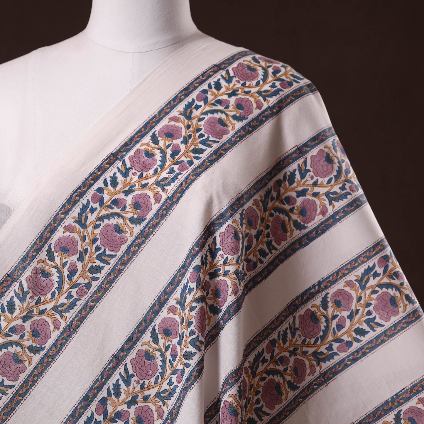 Hand cotton sanganeri fabric 24 - handcrafted