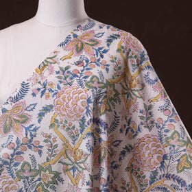 Hand cotton sanganeri fabric 55 - handcrafted