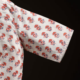White - hand cotton sanganeri readymade blouse 08