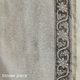 Hand block print natural dyed chanderi silk akola saree 09