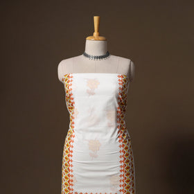 Hand block print sanganeri cotton 3pc unstitched dress