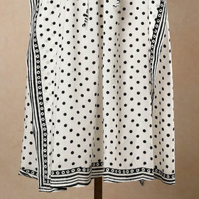Buy Hand Block Printed Cotton Kaftan with Tie-Up Waist l iTokri.com