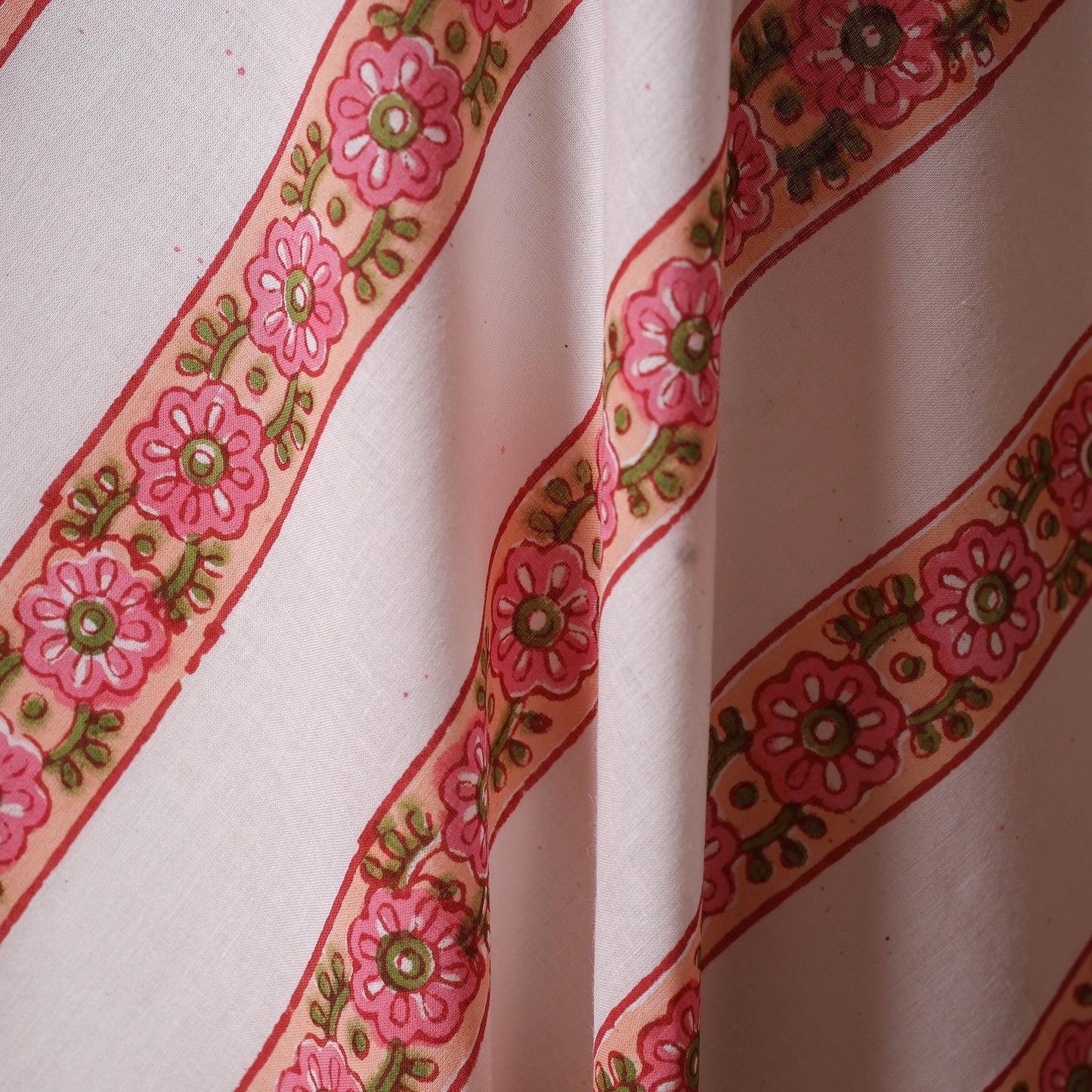 Hand cotton sanganeri fabric 11 - handcrafted