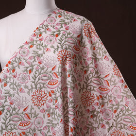 Hand cotton sanganeri fabric 37 - handcrafted